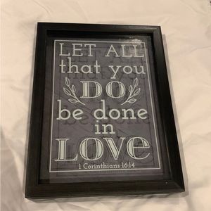 Quote Frame Decor